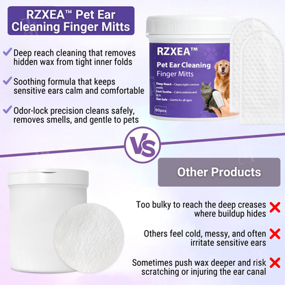 RZXEA™ Pet Ear Cleaning Finger Mitts