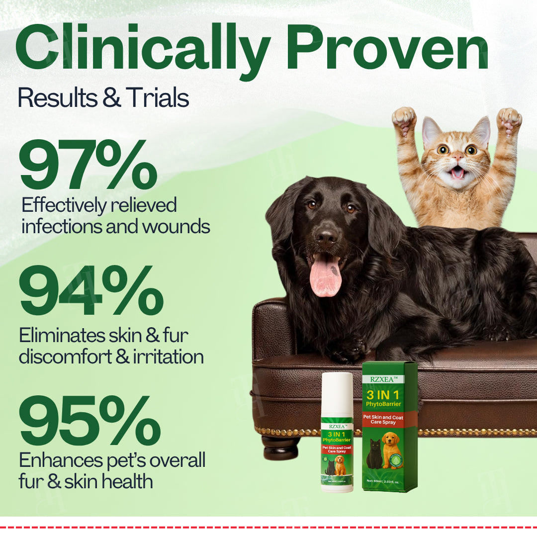 RZXEA™ 3 in 1 PhytoBarrier Pet Skin and Coat Care Spray