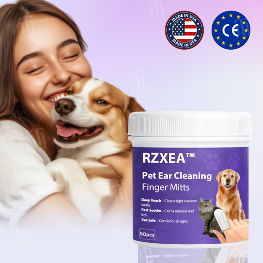 RZXEA™ Pet Ear Cleaning Finger Mitts