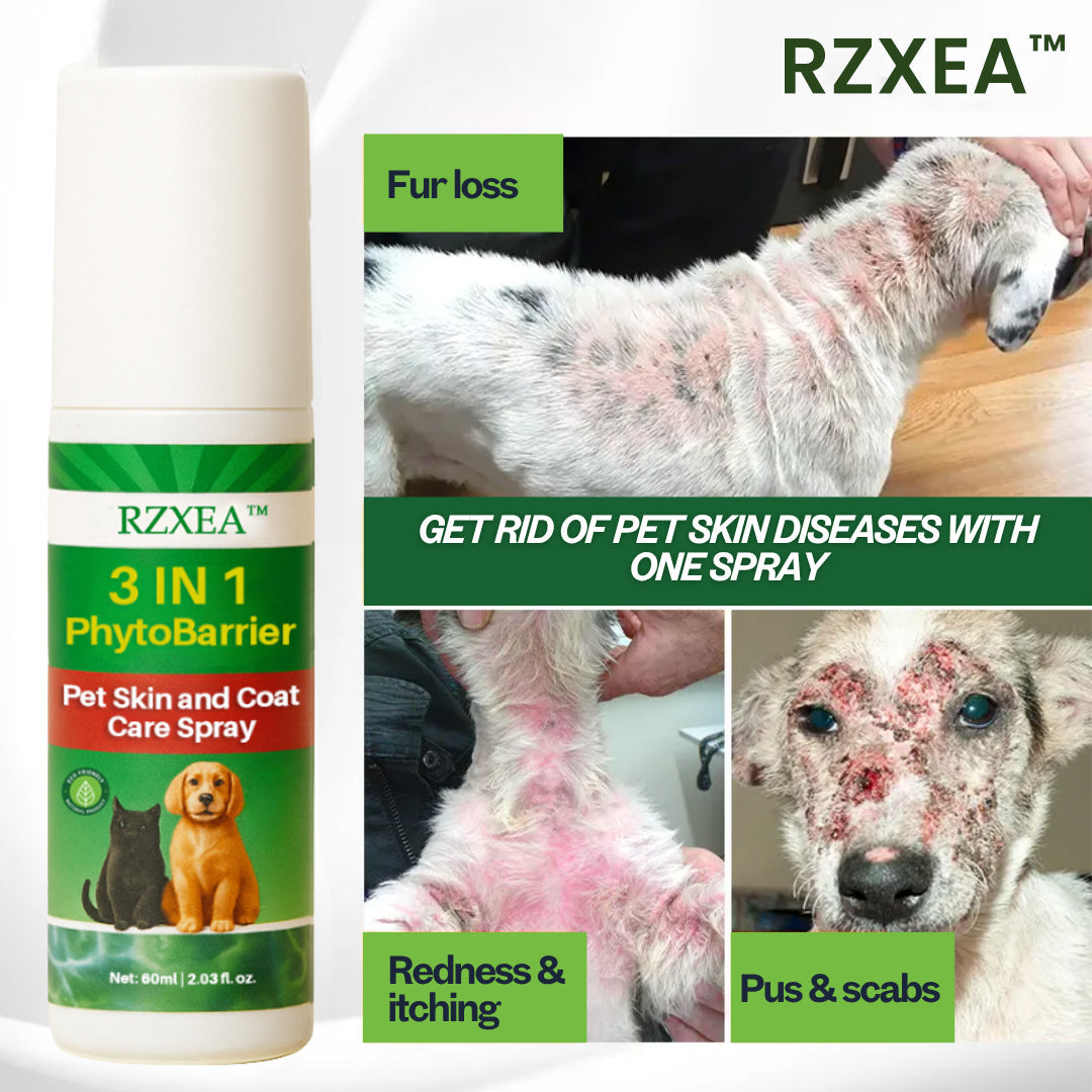 RZXEA™ 3 in 1 PhytoBarrier Pet Skin and Coat Care Spray