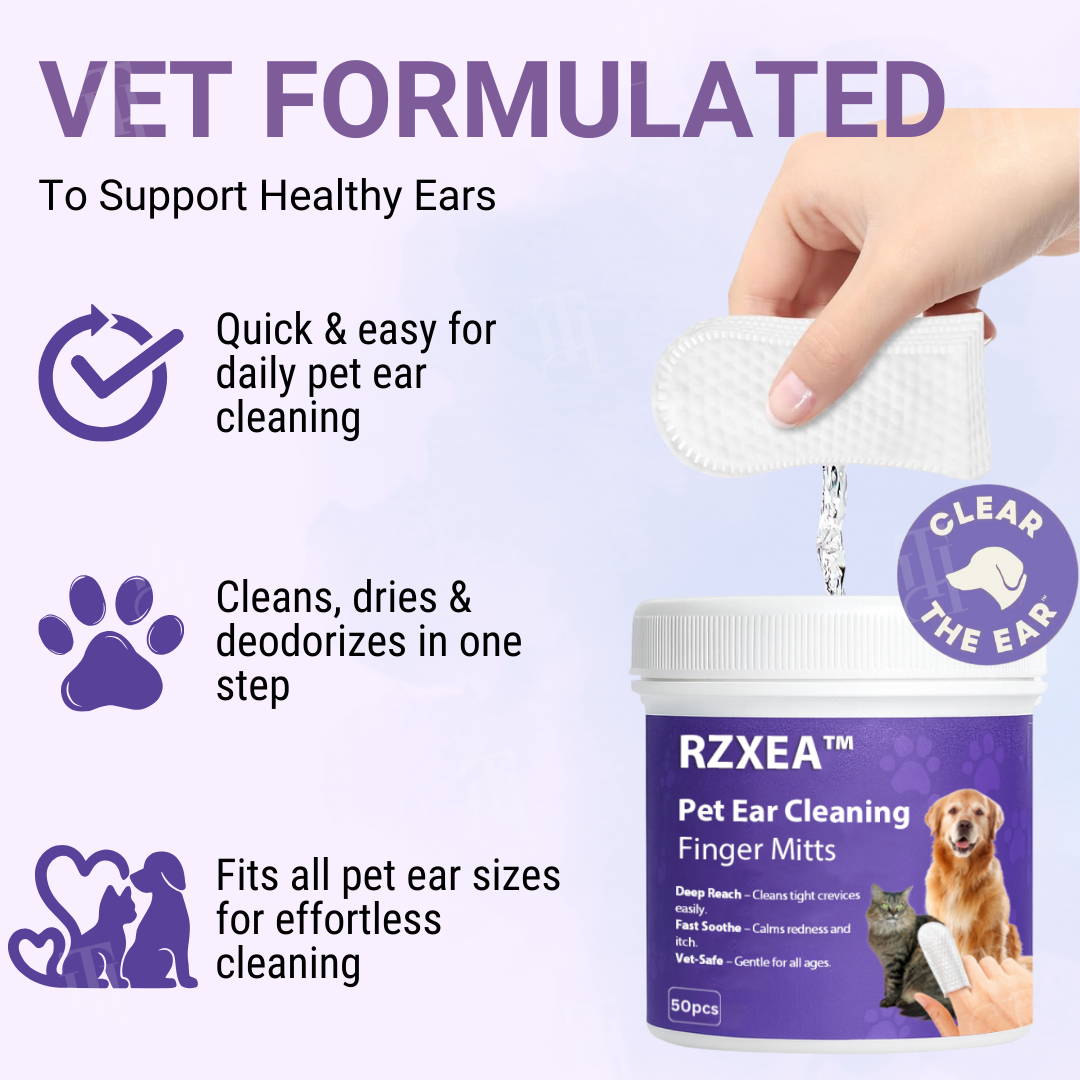 RZXEA™ Pet Ear Cleaning Finger Mitts